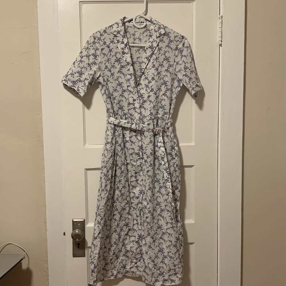 Uniqlo IDLF white cotton dress